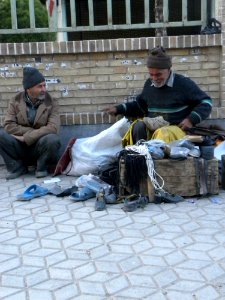 Shoemaker working at Street 4