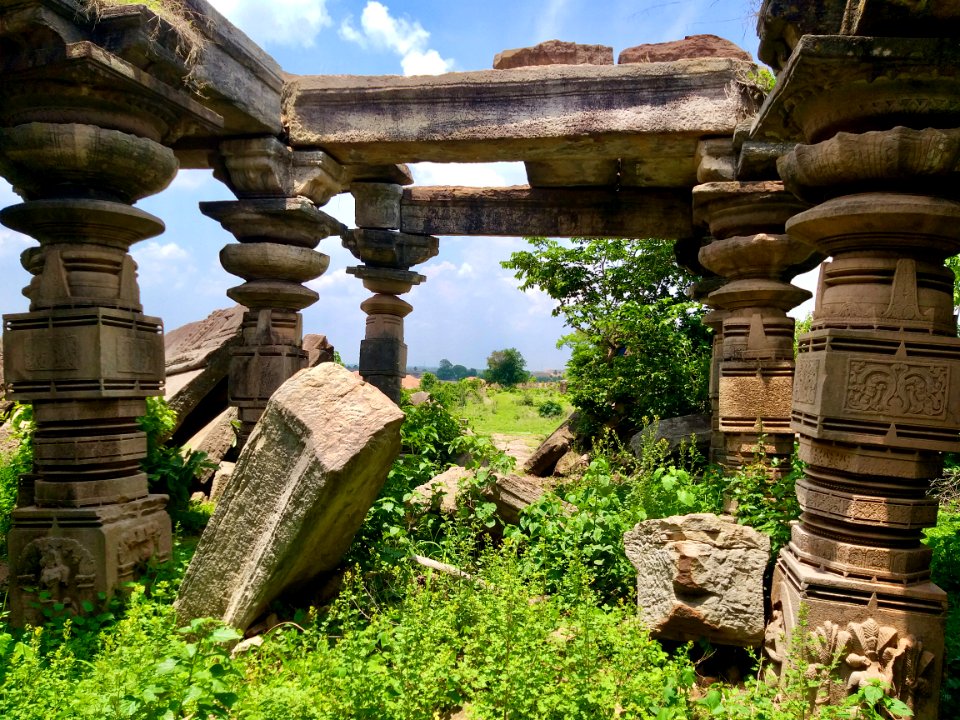 Shiva temple ruins, Khammampally Telangana - 31