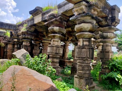 Shiva temple ruins, Khammampally Telangana - 04