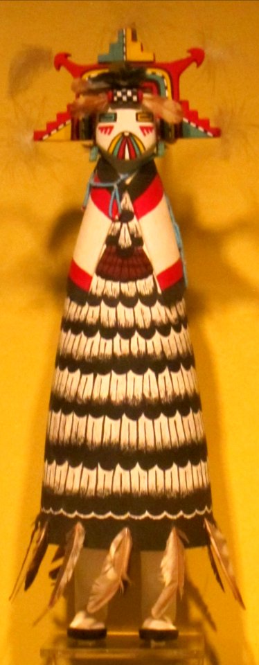 Shalako mana (cloud maiden) kachina, Arizona, Hopi people, Honolulu Museum of Art