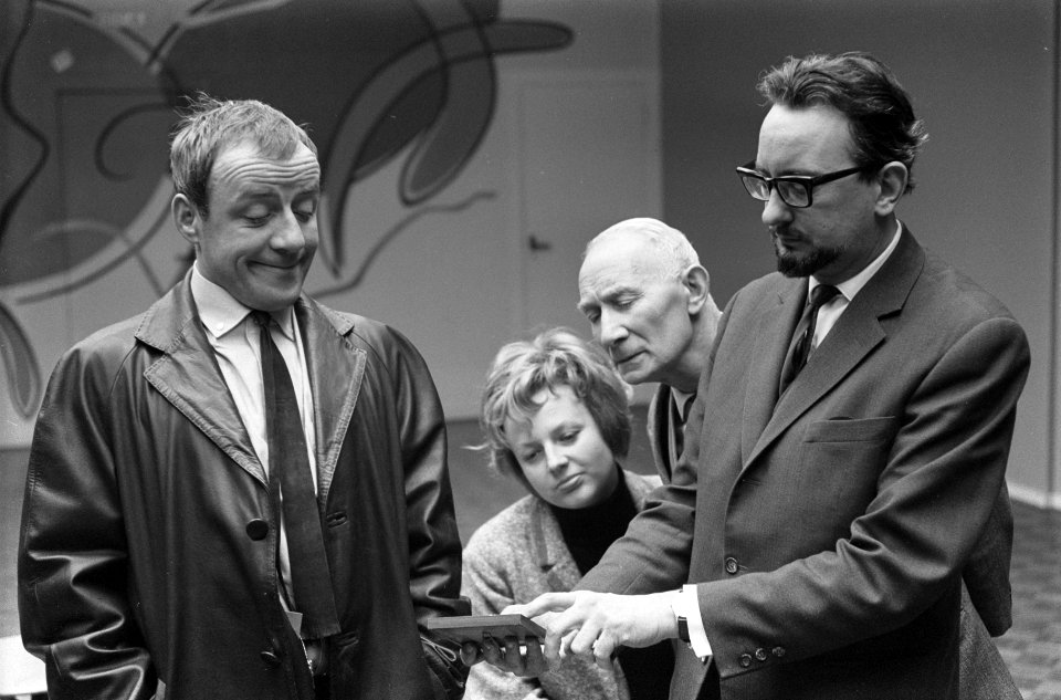 Showprogramma Boulevard van Johnny Kraaijkamp, tijdens de repetitie v.l.n.r. J, Bestanddeelnr 914-8103
