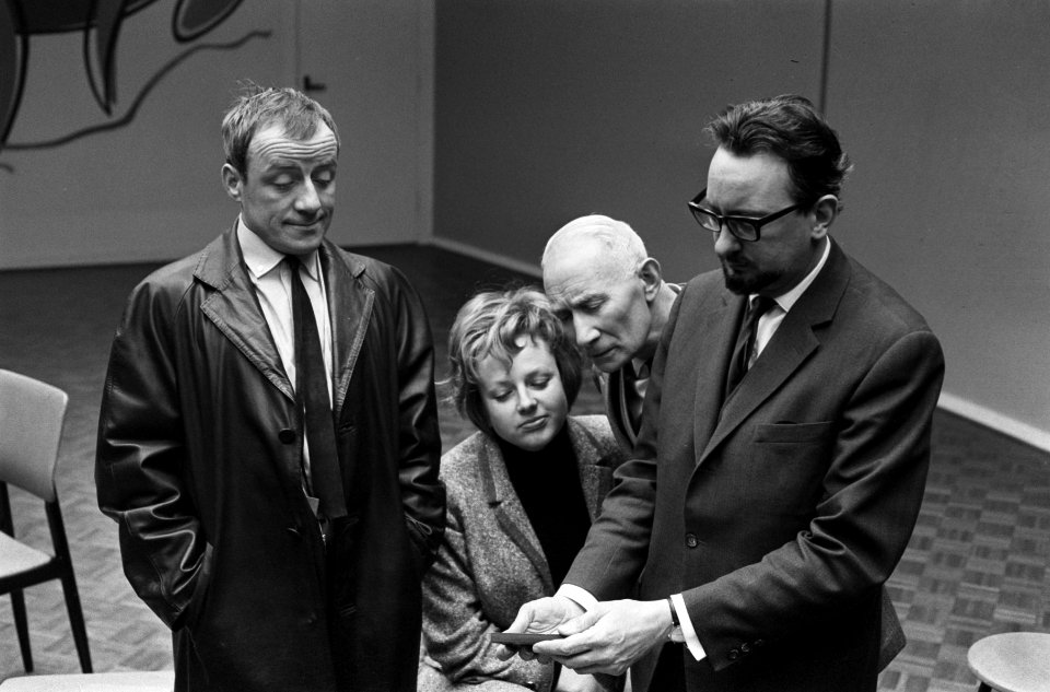 Showprogramma Boulevard van Johnny Kraaijkamp, tijdens de repetitie v.l.n.r. J, Bestanddeelnr 914-8104