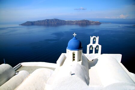 Santorini greek island caldera