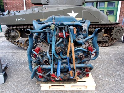 Sherman tank engine pic1