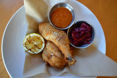 Restaurant gourmet brown chicken