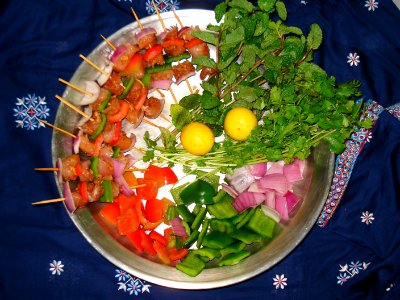 Shashlik ingredients photo