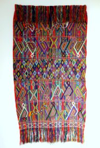 Shawl, Ixil Maya, Nebaj, mid to late 20th century, cotton - Textile Museum of Canada - DSC01404