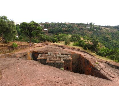 Lalibela rock church ethiopia