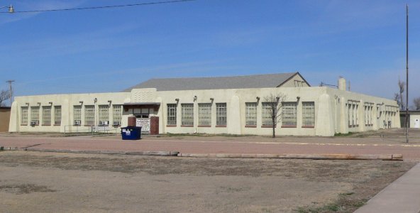 Shallow Water, Kansas school from SSE 1