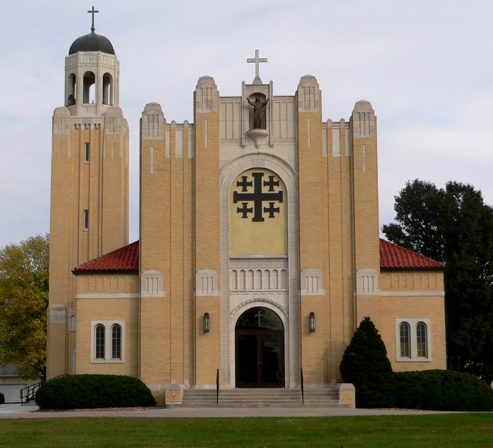 Shelby, Nebraska Sacred Heart from W