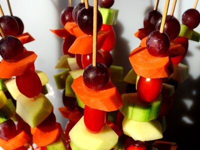 Cucumber carrot tomato
