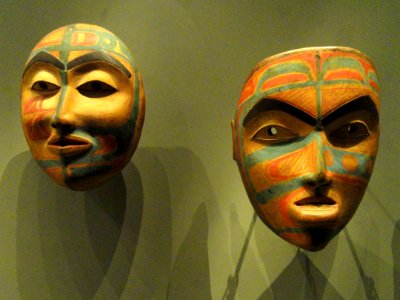 Shamans' Masks, Tlingit, Southeast Alaska, c. 1830 - Nelson-Atkins Museum of Art - DSC09081