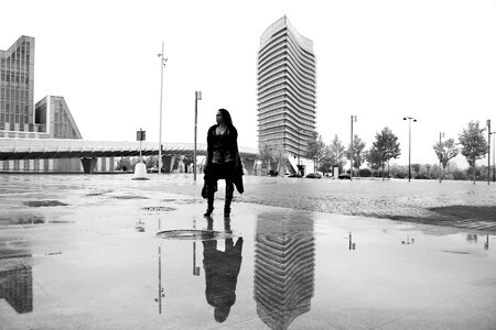 Water city street
