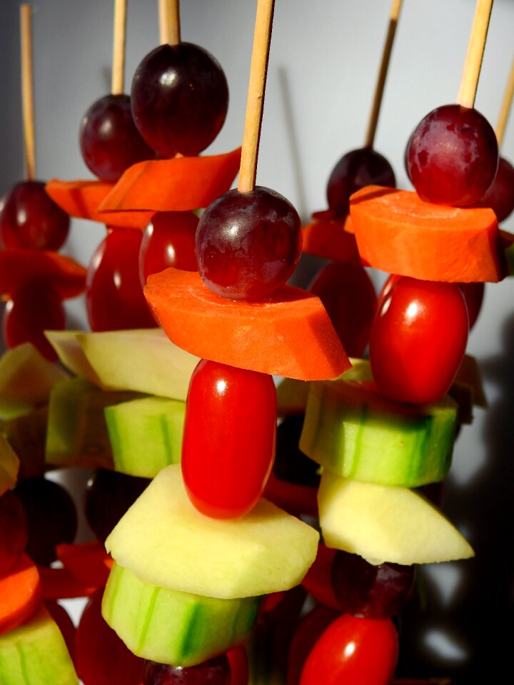 Cucumber carrot tomato