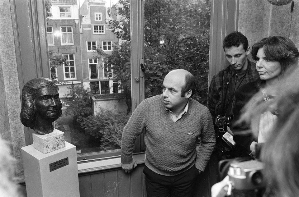 Sharanski bezoekt Anne Frankhuis, Bestanddeelnr 933-7739