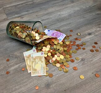 Euro cash and cash equivalents cash photo