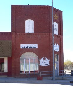 Shattuck, Oklahoma public library from E 1