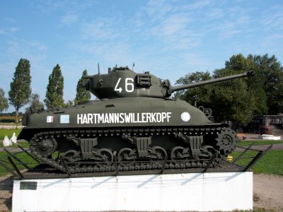 Sherman tank, Hartmanns Willerkopf at Casemate 35-3 - Marckolsheim, photo 8