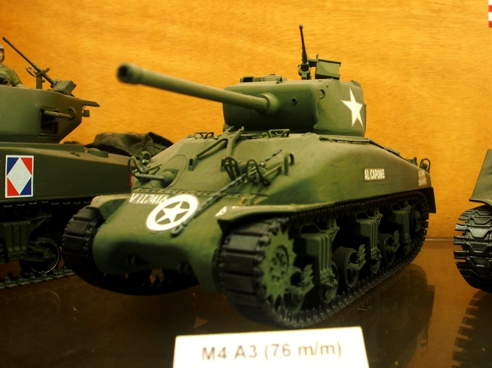 Sherman M4A3 model in the Musée des Blindés, France, pic-1