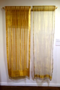 Shawls, Varanasi, Uttar Pradesh, India, early 20th century, silk, gold thread - Textile Museum of Canada - DSC00945
