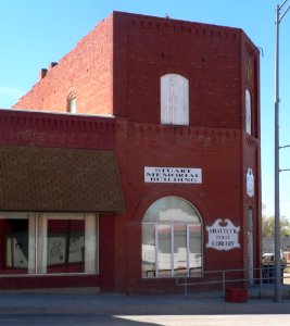 Shattuck, Oklahoma public library from SE 2