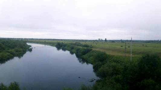 Severnaya Dvina River, Kotlas. View from railway bridge (01)