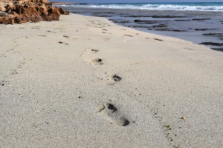 Beach sea barefoot