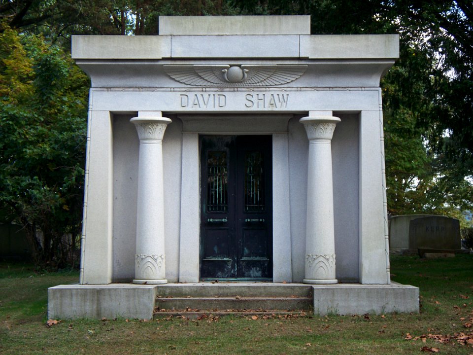 Shaw (David) Mausoleum, Homewood Cemetery, 2015-10-08, 02