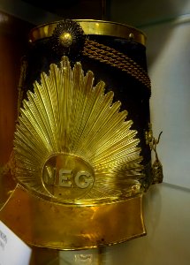 Shako hat, c. 1835 - Old Colony History Museum - Taunton, Massachusetts - DSC03929