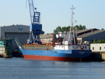 Ship Jütland rear view