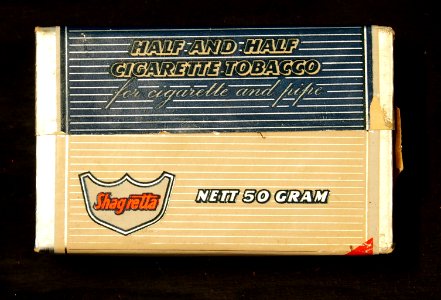 Shagretta cigarette tobacco, Louis Dobbelmann nv Holland, back