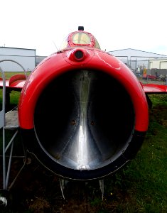 Shenyang J-5 (MiG-17 Fresco), owned by Bill Reesman, view 2 - Oregon Air and Space Museum - Eugene, Oregon - DSC09779