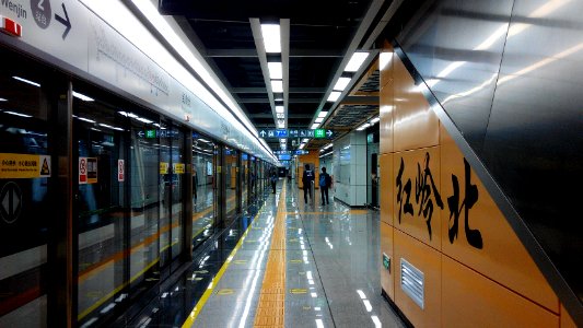 Shenzhen Metro Line 9 Hongling N Sta Platform 2 photo