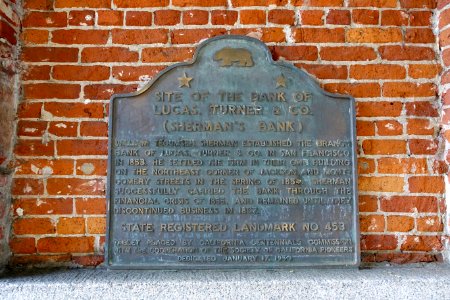 Sherman's Bank plaque - San Francisco, CA - DSC06473