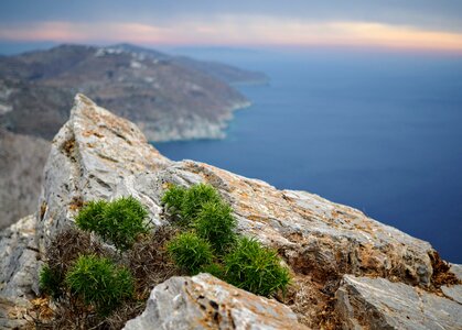 Greece island rock photo
