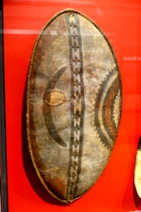 Shield, Maasai, Kenya - Peabody Museum, Harvard University - DSC05992