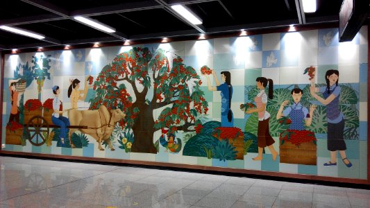 Shenzhen Metro Line 11 Nanshan Sta Painting