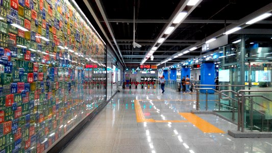Shenzhen Metro Line 9 Xiangmei Sta Concourse photo