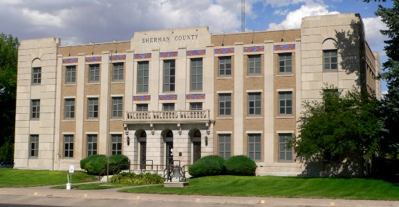 Sherman County, Kansas courthouse from WSW 1