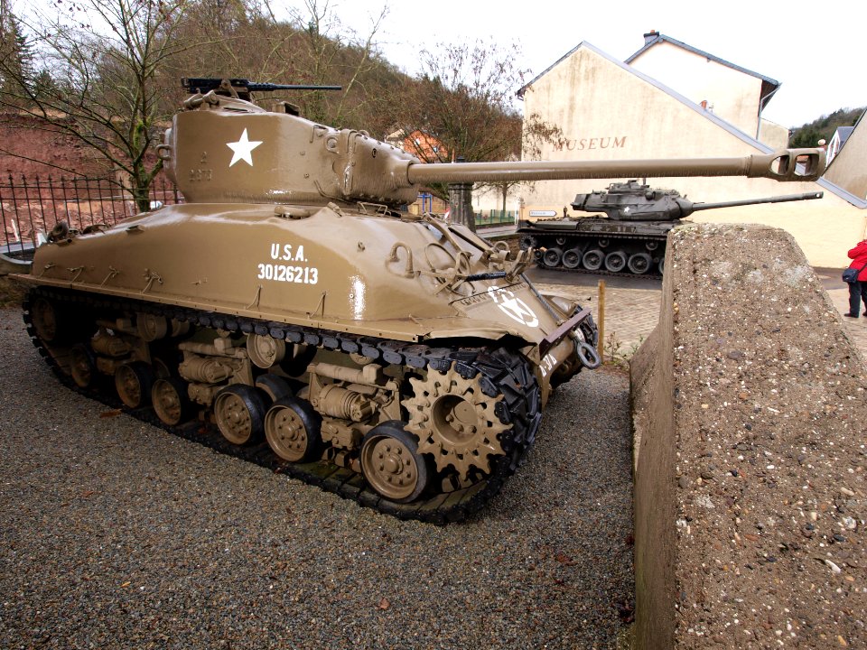 Sherman M4 at Diekirch, Luxembourg pic2