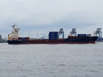Ship at the entrance of Tokyo port 6