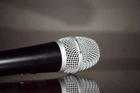 Audio micro brown microphone photo