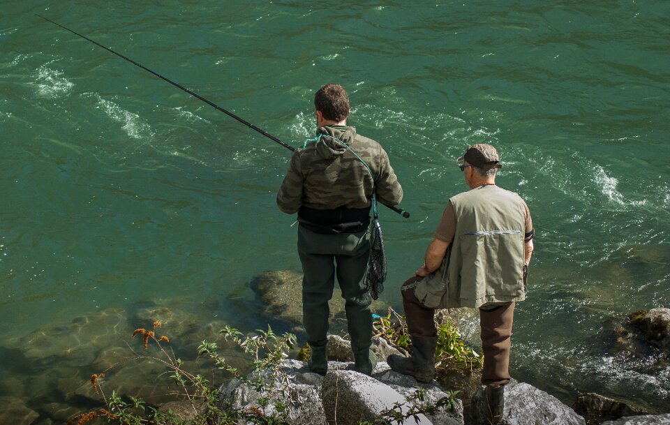 Fishing rod leisure water courses