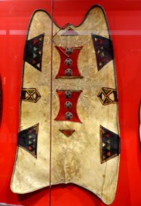 Shield, Tuareg, North Africa, oryx hide - Peabody Museum, Harvard University - DSC05994