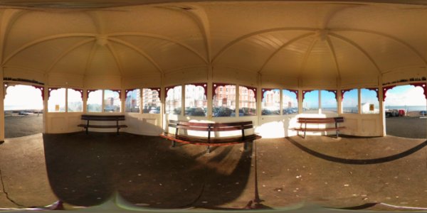 Shelter, East Parade (between Sea Road and Brassey Road), Bexhill (360 panorama)