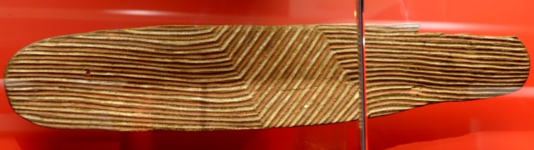 Shield, Aboriginal, Western Australia, carved wood - Peabody Museum, Harvard University - DSC06001
