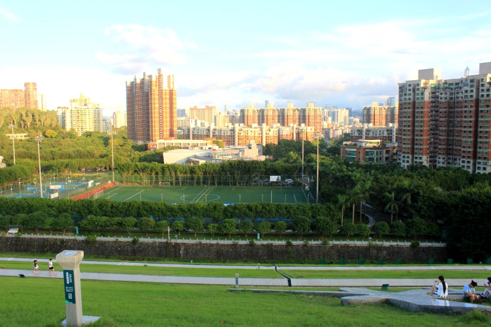 Shenzhen Skyline from Meilin Reservoir Dam4