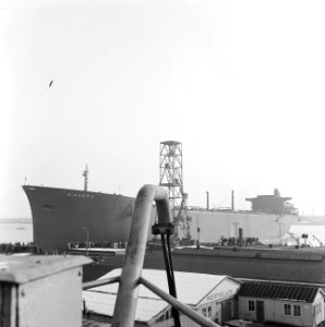 Shell-tanker Diadema van stapel bij Wilton Fijenoord, 24.000 ton (grootste die d, Bestanddeelnr 918-8119