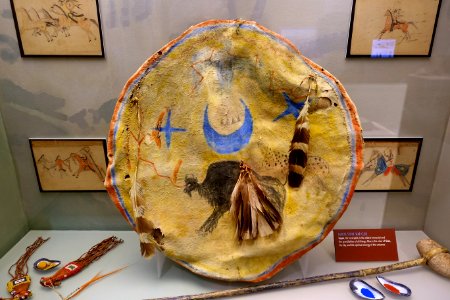 Shield, Lakota - Native American collection - Peabody Museum, Harvard University - DSC05780