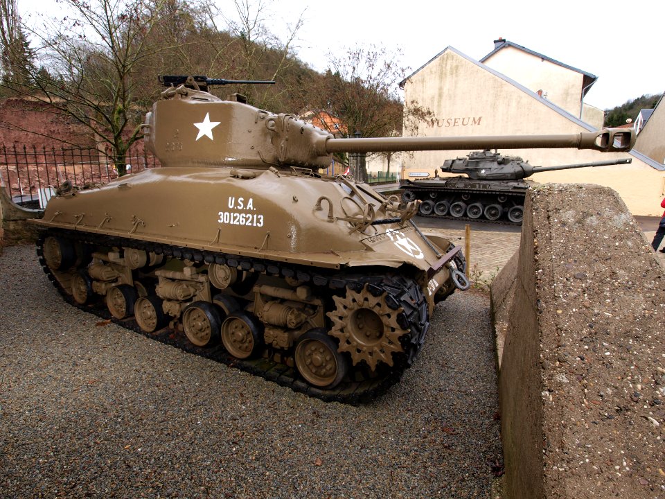 Sherman M4 at Diekirch, Luxembourg pic3